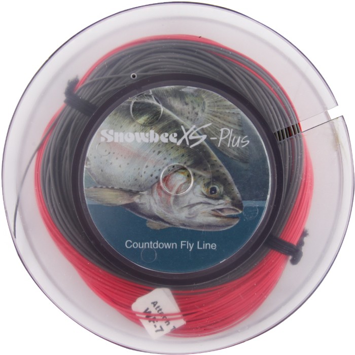 Snowbee XS Plus Countdown 5 Line Brown Red Spool