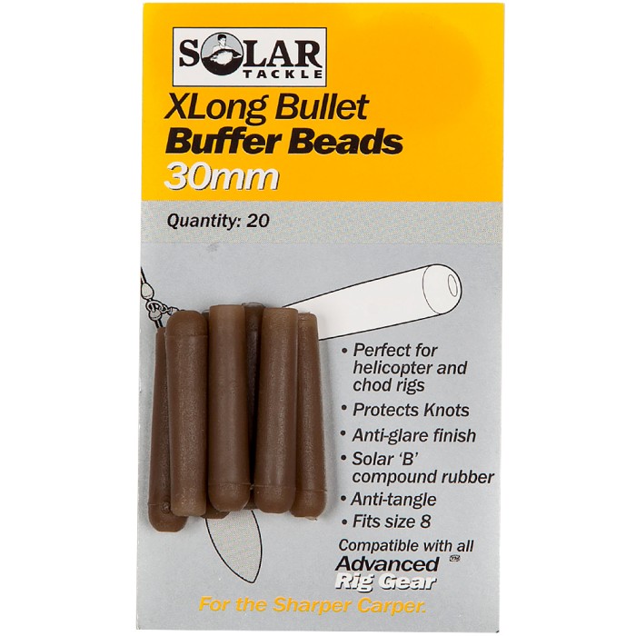 Solar X-Long Bullet Buffer Beads 30mm