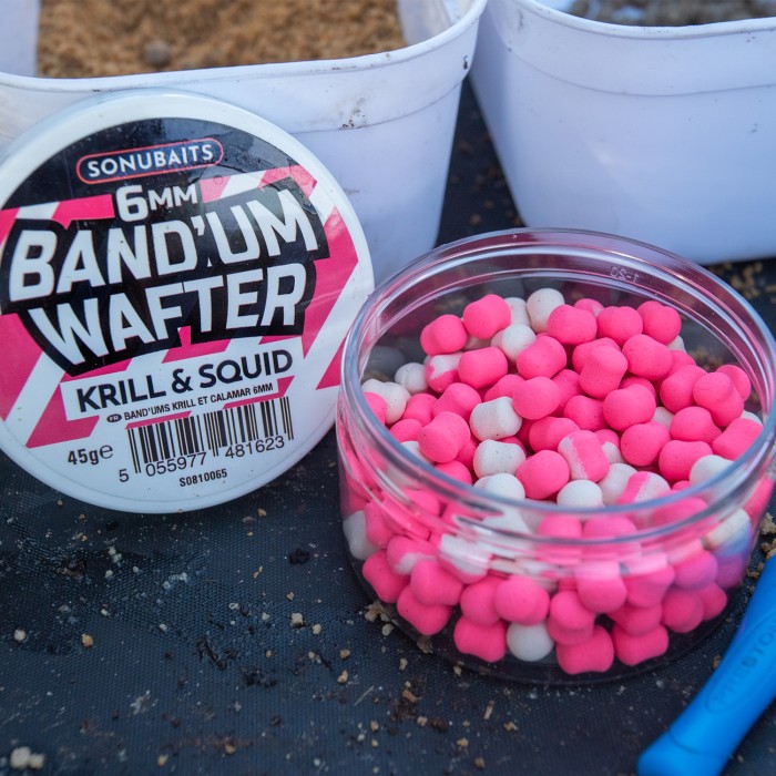Sonubaits 6mm Band'um Wafters Krill & Squid Opened