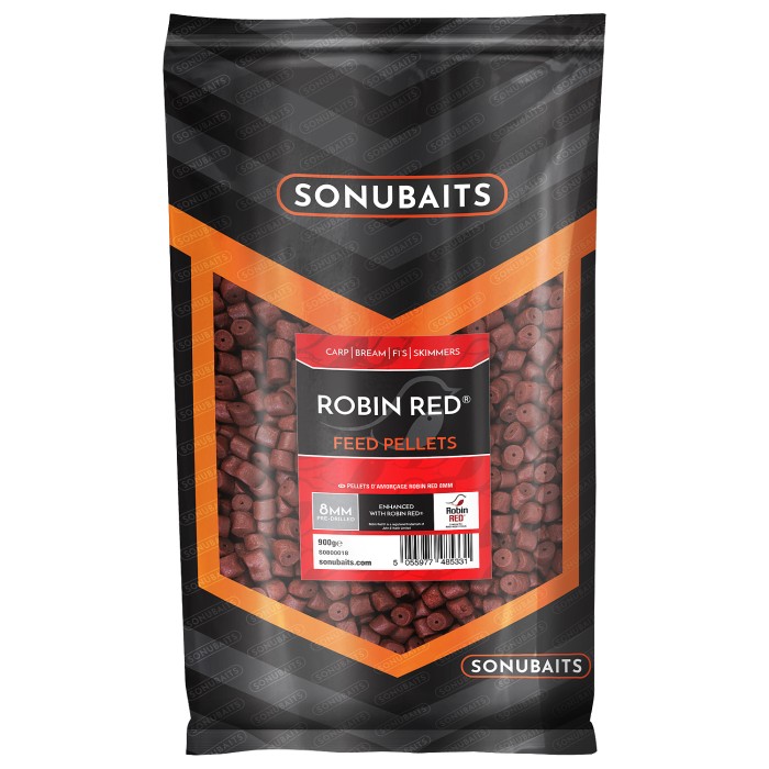 Sonubaits Robin Red Pre-Drilled Feed Pellets 8mm
