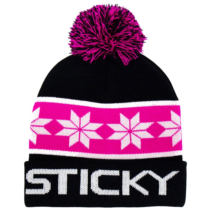 Sticky Baits Black Bobble Beanie