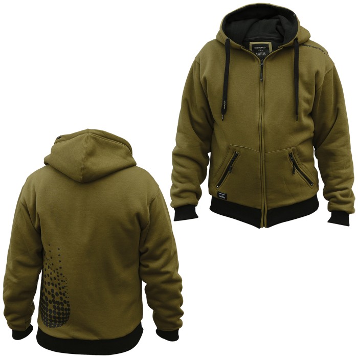 Sticky Baits Green Zip Hoody