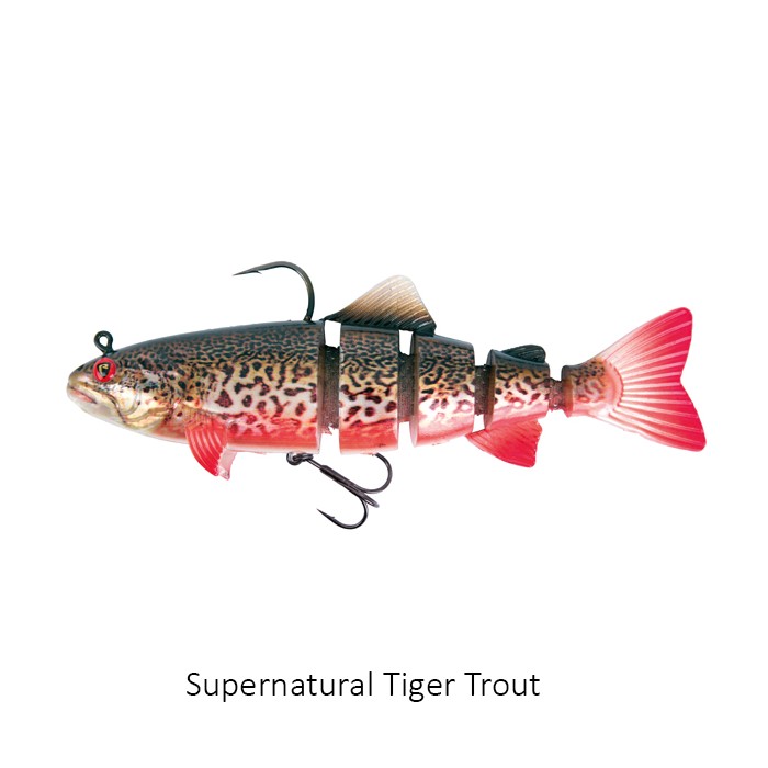 Fox Rage Realistic Replicant Trout Lure Jointed 18cm Supernatural Tiger Trout