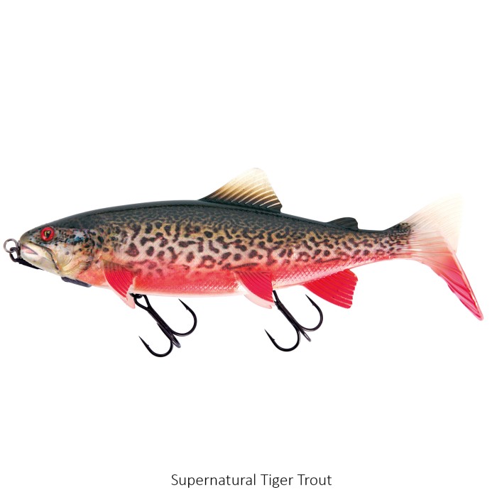 Fox Rage Realistic Replicant Trout Lure Shallow 18cm Supernatural Tiger Trout