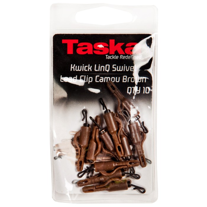 Taska Kwick LinQ Swivel Lead Clips Camo Brown