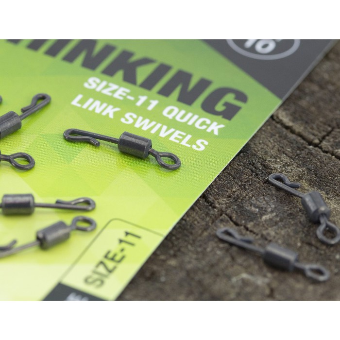 Thinking Anglers PTFE Size 11 Quick Link Swivels Close Up