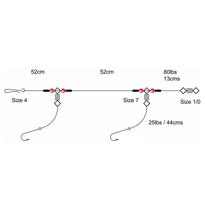 Tronixpro 2 Hook Flapper Rig