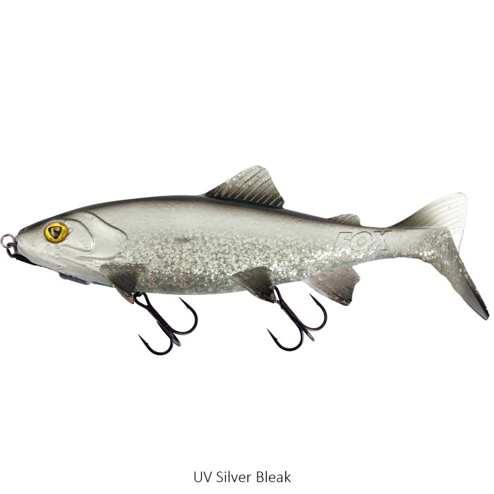 Fox Rage Realistic Replicant Trout Lure Shallow 18cm UV Silver Bleak