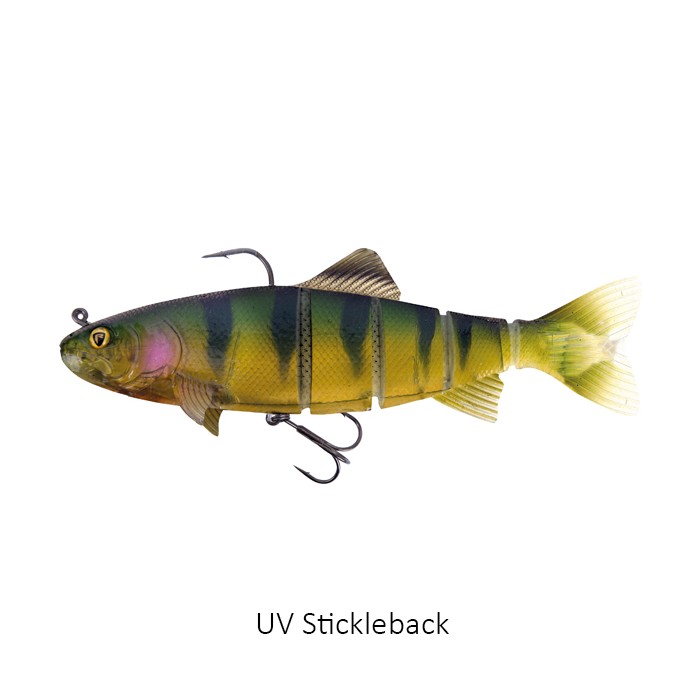 Fox Rage Realistic Replicant Trout Lure Jointed 18cm UV Stickleback