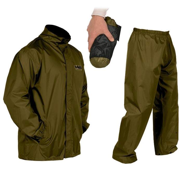 Vass-Tex Lightweight Khaki Packaway Jacket and Trouser Set