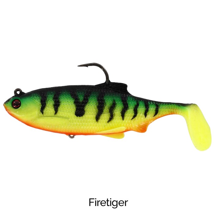 Westin Lures Ricky The Roach Shadtail R 'N R Sinking Lure 7cm Firetiger