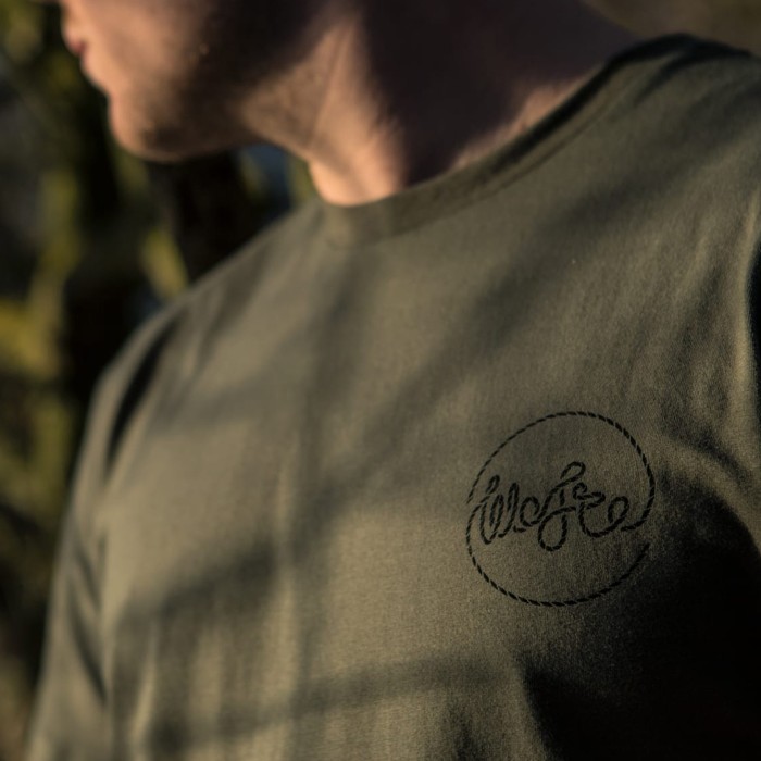 Wearing Wofte CYOP T shirt  Front View