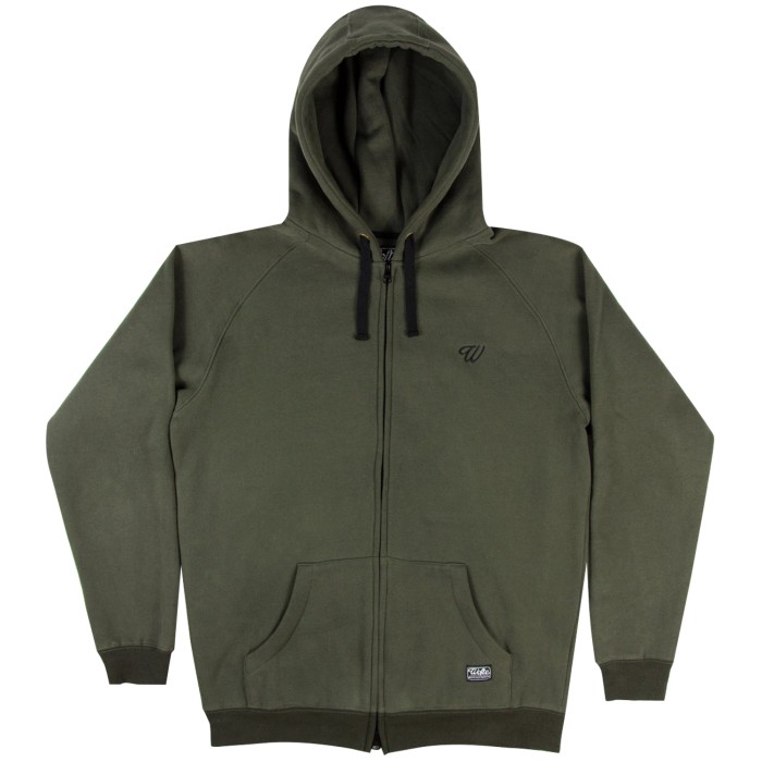 Wofte Olive D-Lo Zipped Hoody