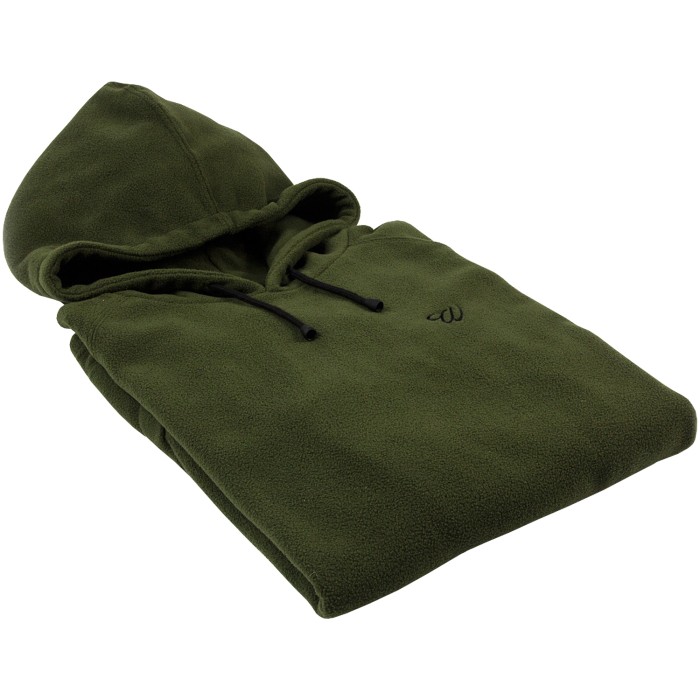 Wofte Olive Fleece Hoody Folded