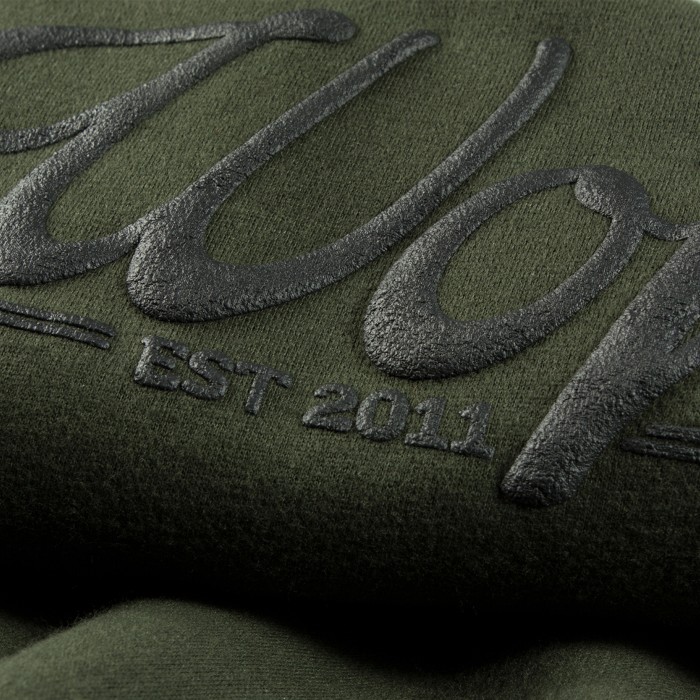 Wofte Olive Rep Hoody Logo