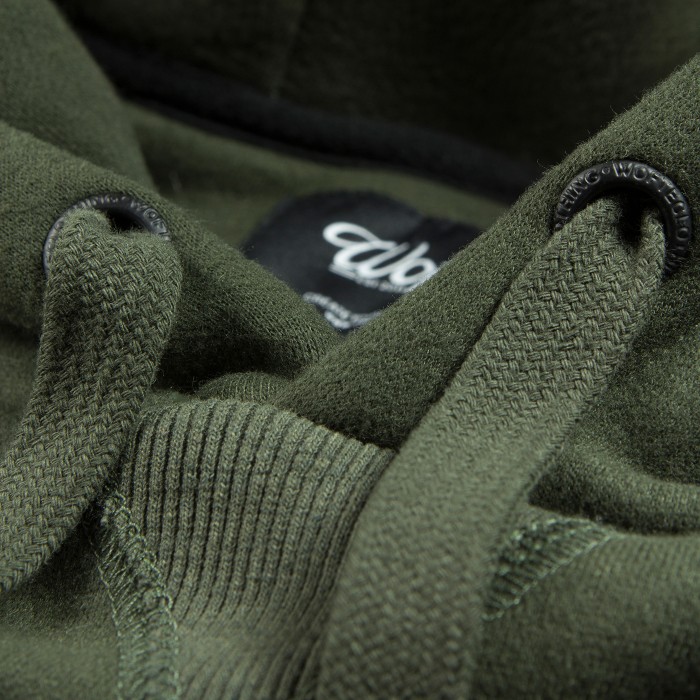 Wofte Olive Rep Hoody Draw Cord