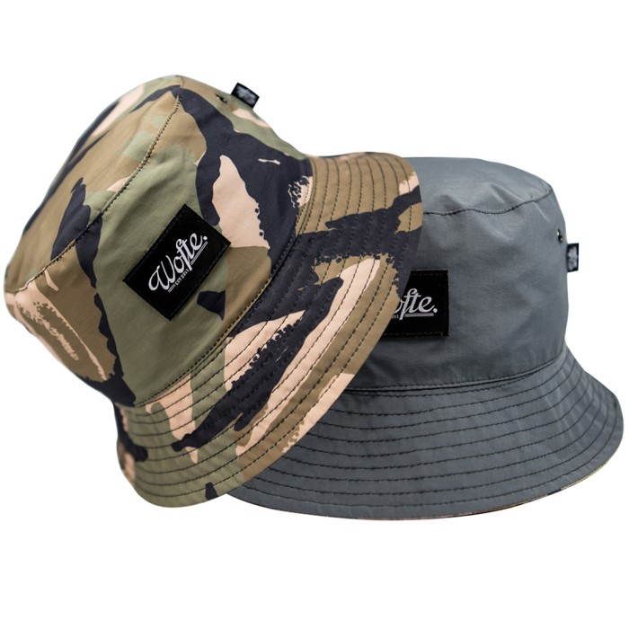 Wofte Reversible Camo/Grey Bucket Hat