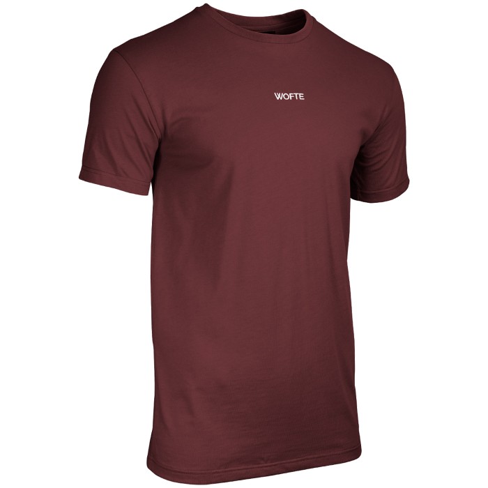Wofte Staple Tee Maroon