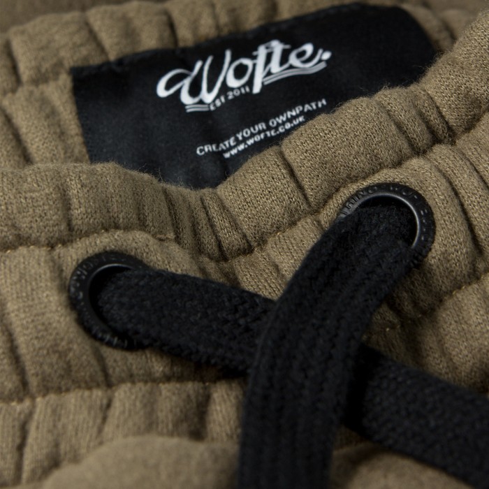 Wofte Tan Joggers Draw Cord