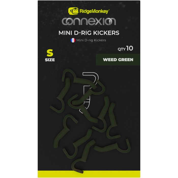 RidgeMonkey Connexion Mini D-Rig Kickers Small Weed Green