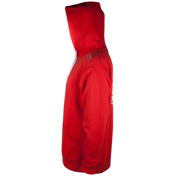 AD Emblem Red Fishing Hoodie 2019 Side