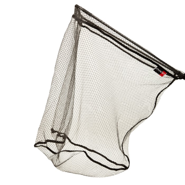 Advanta Rubber Mesh Folding Landing Net & Handle 60cm Close Up 1