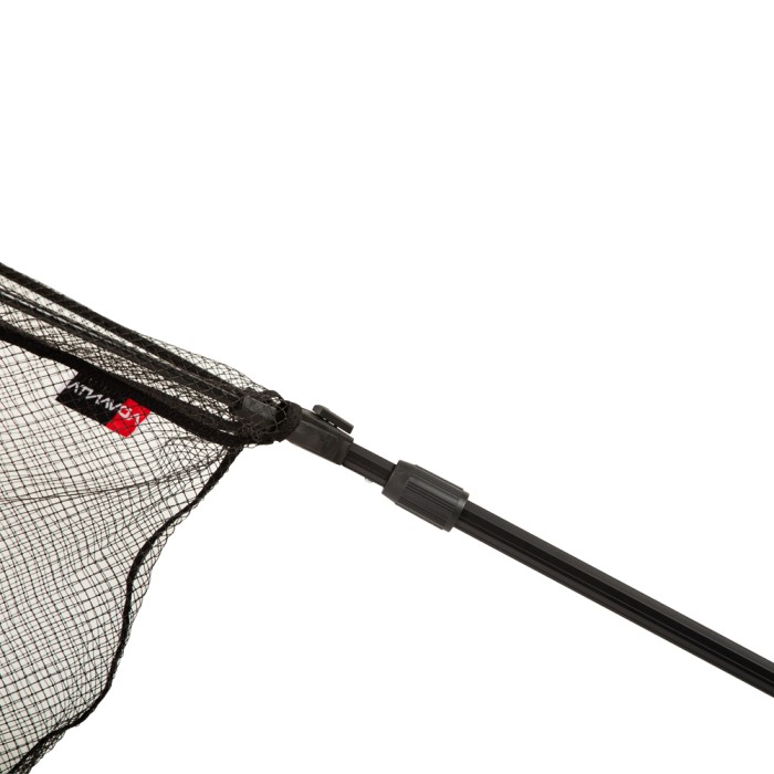 Advanta Rubber Mesh Folding Landing Net & Handle 60cm Close Up 2