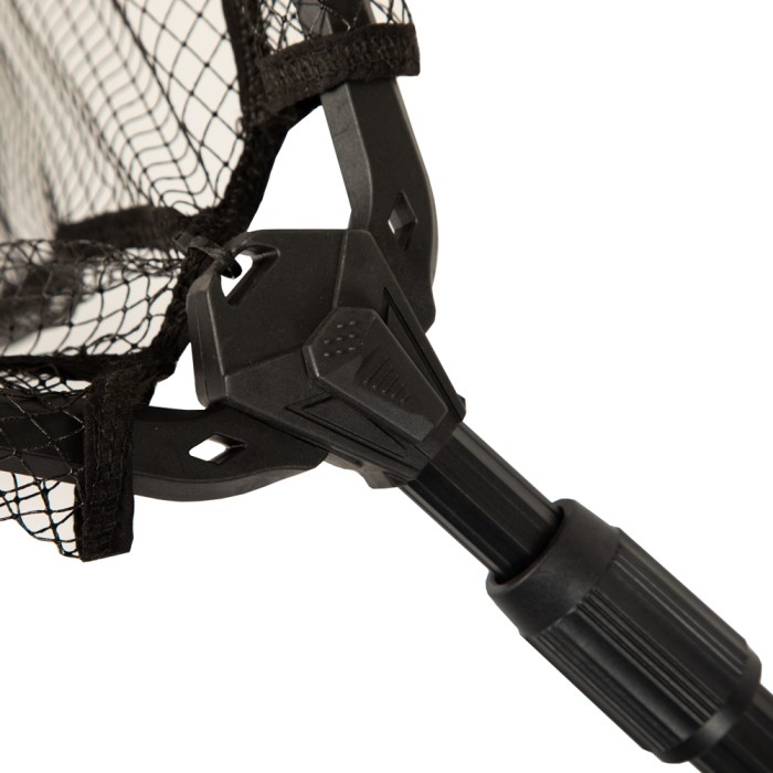 Advanta Rubber Mesh Folding Landing Net & Handle 70cm Close Up 3