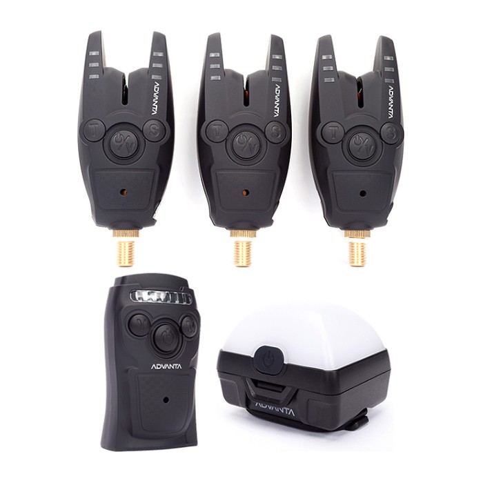 Advanta Bite Alarm & Receiver Set 3+1 Including Bivvy Light