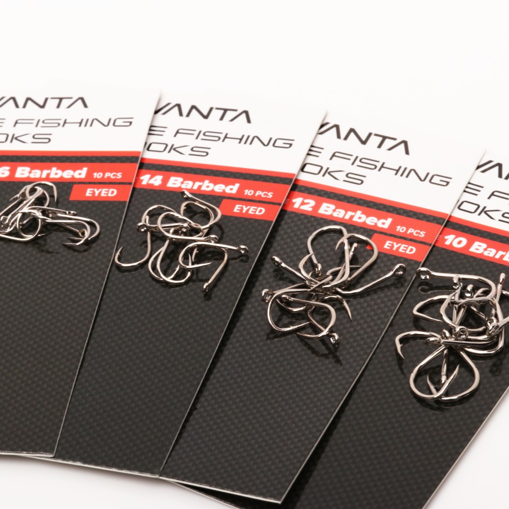 Advanta Coarse Eyed Fishing Hooks - Barbed