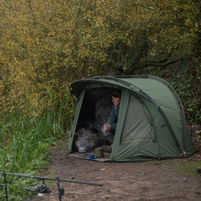Advanta Discovery CX One Night Stand Fishing Bivvy V2 In Use 3