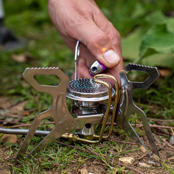 Advanta Discovery Magma 3000 Fishing Stove In Use 2