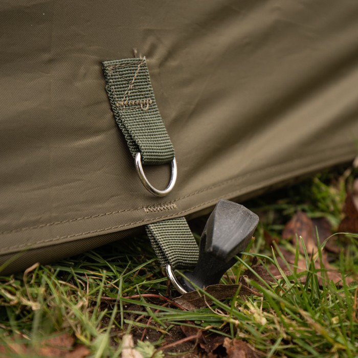Advanta Endurance LS Fishing Bivvy XL Overwrap Close Up Pegging Point