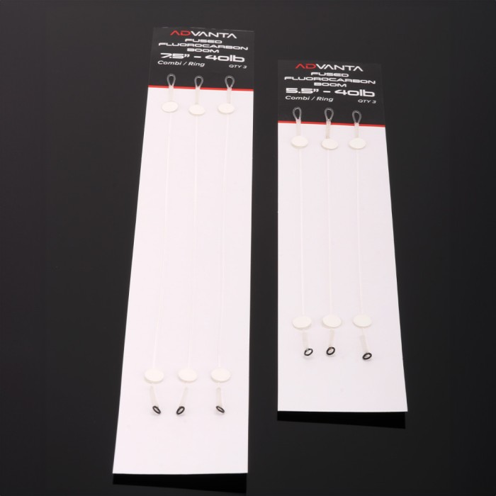 Advanta Fused Fluorocarbon Boom Combi / Ring - Pack of 3 1