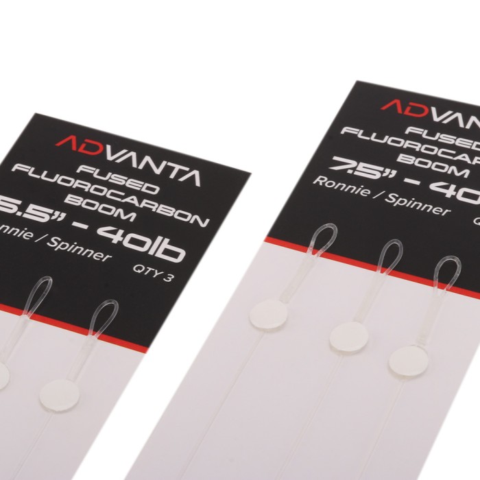Advanta Fused Fluorocarbon Boom Ronnie / Spinner - Pack of 3 3