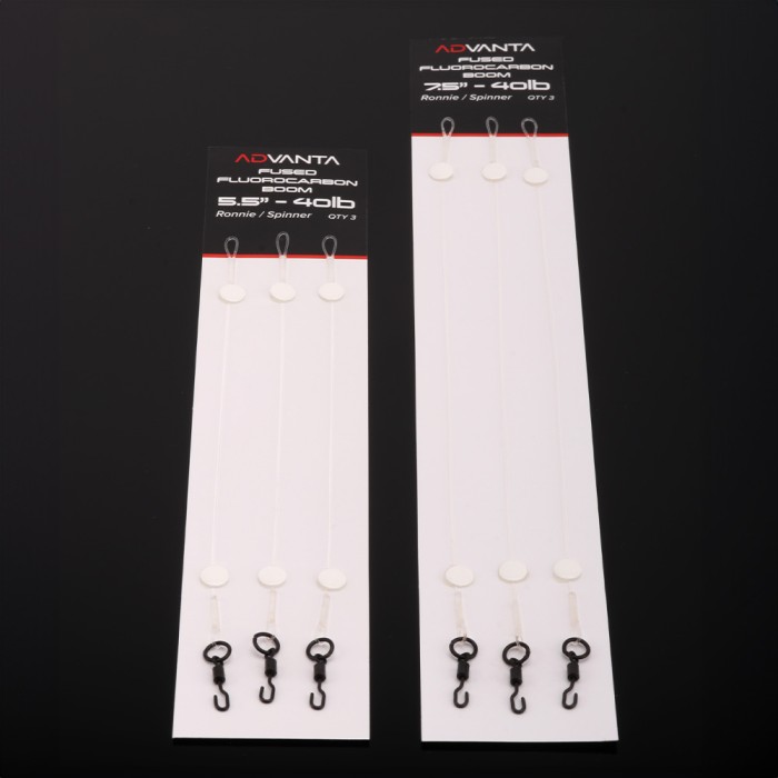 Advanta Fused Fluorocarbon Boom Ronnie / Spinner - Pack of 3 4