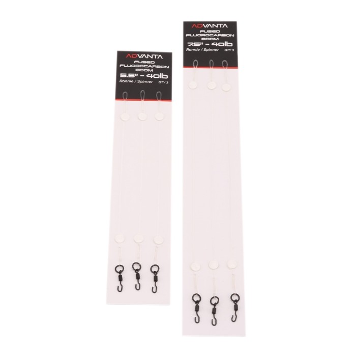 Advanta Fused Fluorocarbon Boom Ronnie / Spinner - Pack of 3