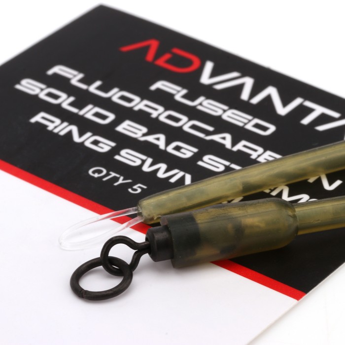 Advanta Fused Fluorocarbon Solid Bag Stems - Ring Swivel - Pack of 5 3