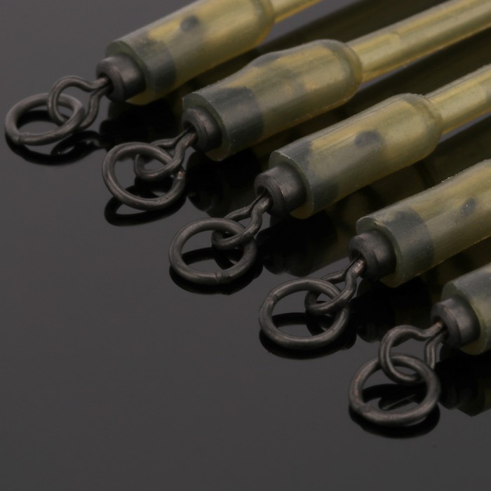 Advanta Fused Fluorocarbon Solid Bag Stems - Ring Swivel - Pack of 5 8