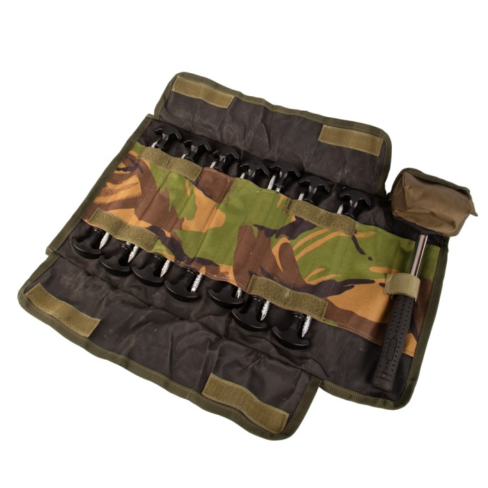 Advanta Heavy Duty Bivvy Peg Set x14 & Rubber Mallet + Camo Roll