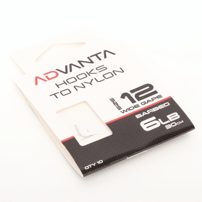 Advanta Spade End Hooks to Nylon 30cm - Barbed