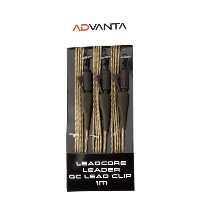 Advanta Leadcore Leader QC Lead Clip 1m - Pack of 3