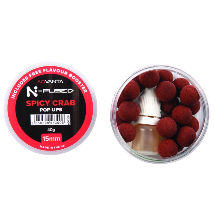 Advanta N-Fused Spicy Crab Fishing Pop Ups With Flavour Booster
