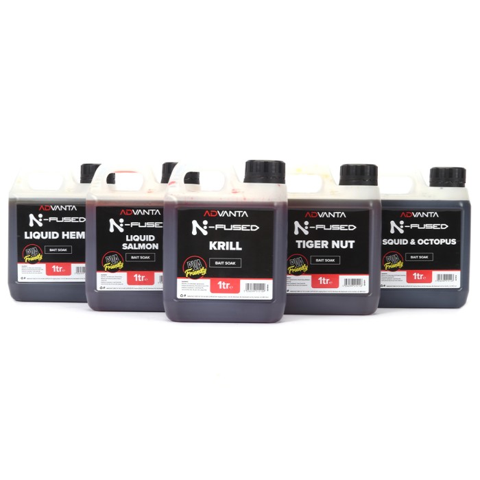 Advanta N-Fused Squid & Octopus Bait Soak 1L Range