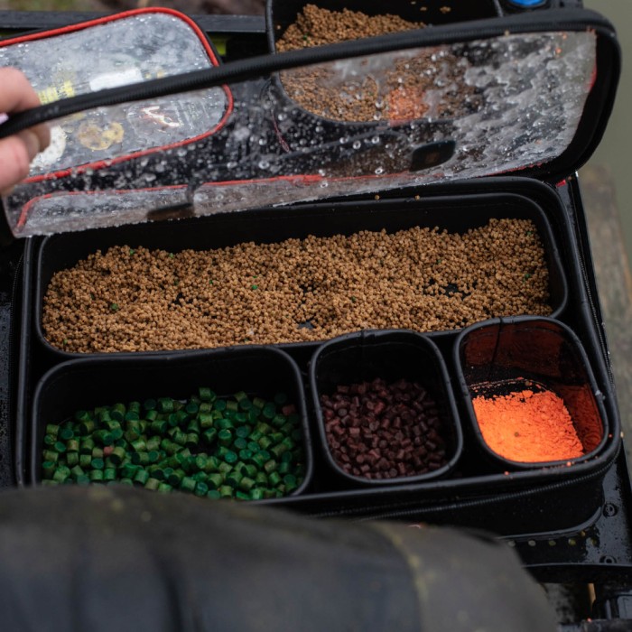 Advanta Pro EVA Fishing Bait Tray With Lid In Use 3