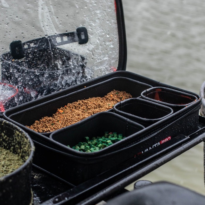 Advanta Pro EVA Fishing Bait Tray With Lid In Use 1