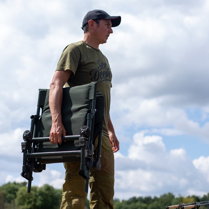 Advanta Protector MZ Reclining Fishing Chair In Use 4