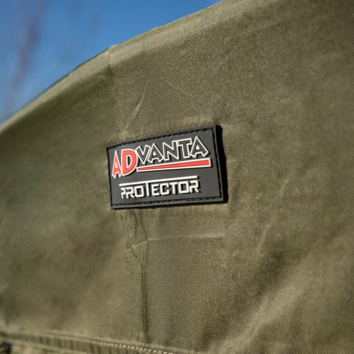 Advanta Protector Peak Fishing Bivvy 1 Man V2 Overwrap Logo Close Up