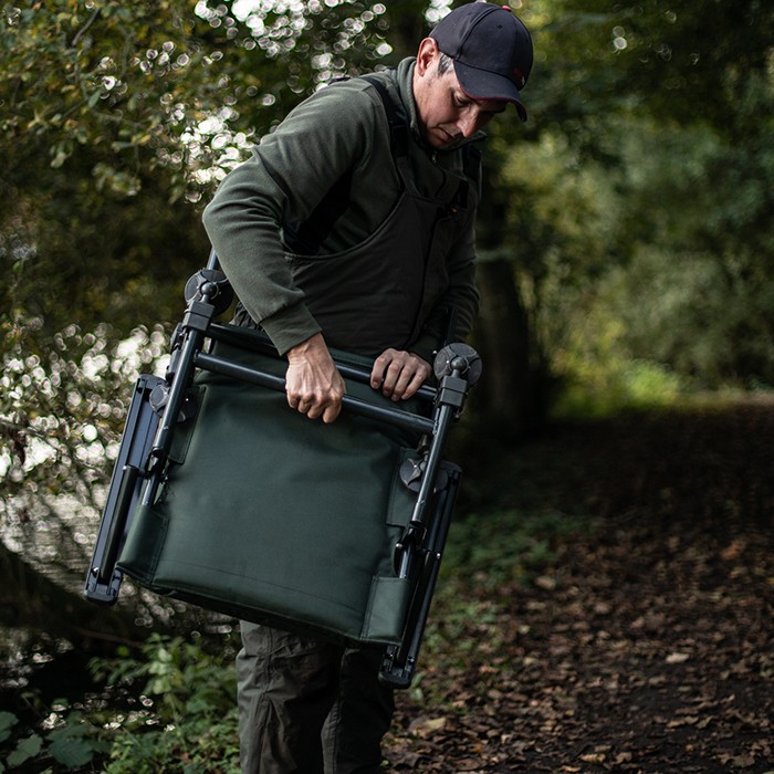 Advanta Protector Recliner Arm Fishing Chair In Use 3