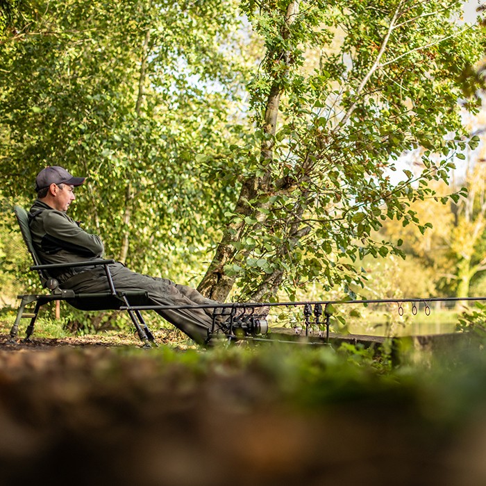 Advanta Protector Recliner Arm Fishing Chair In Use